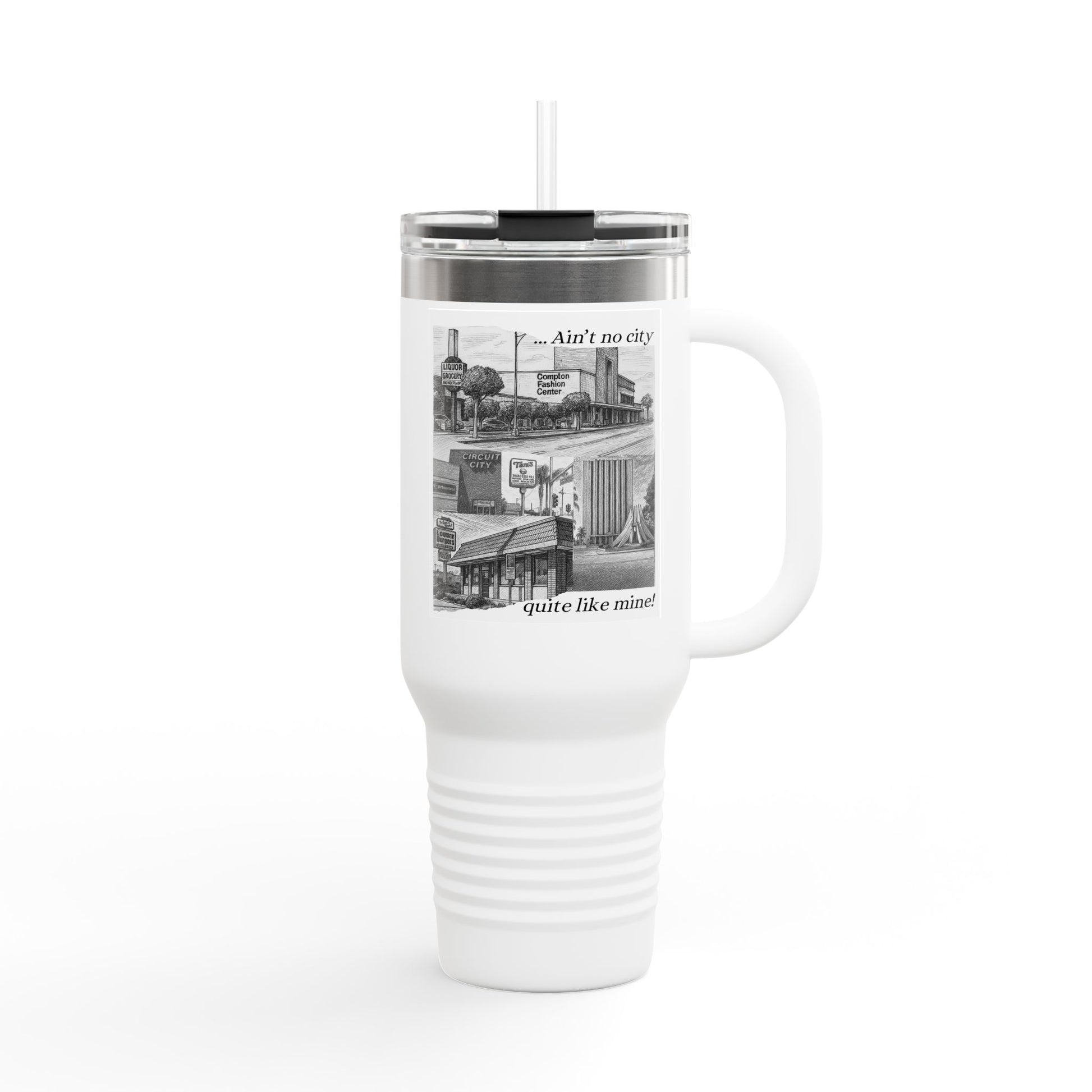 003 - Insulated Travel Mug, 40oz - Perfect for Coffee/Tea Lovers, Travel, Work, Gifts, Home & Outdoor Adventures