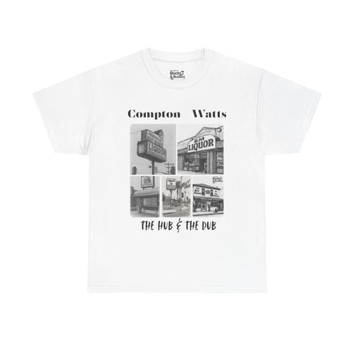 001 - Compton & Watts Graphic Tee,  Vintage City Culture Shirt, Casual Everyday Wear, Unisex T-shirt