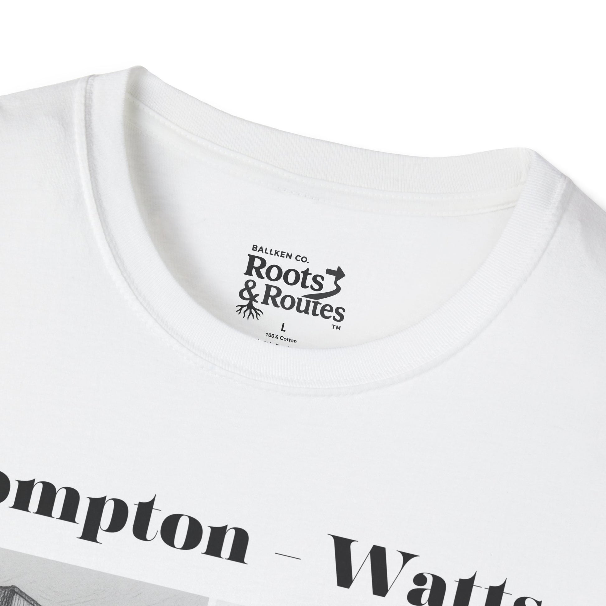 004 - Compton - Watts A Graphic T-Shirt, Casual Wear, Streetwear, Vintage Style Tee, Unisex Softstyle Tee