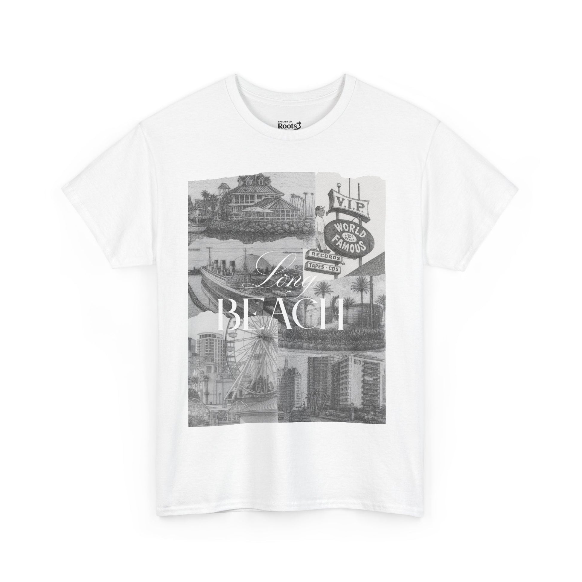 005 - LBC Life Unisex Heavy Cotton Tee | Vintage Coastal Design, Casual Wear, Gift for Beach Lovers, Summer Vibes, Travel Apparel