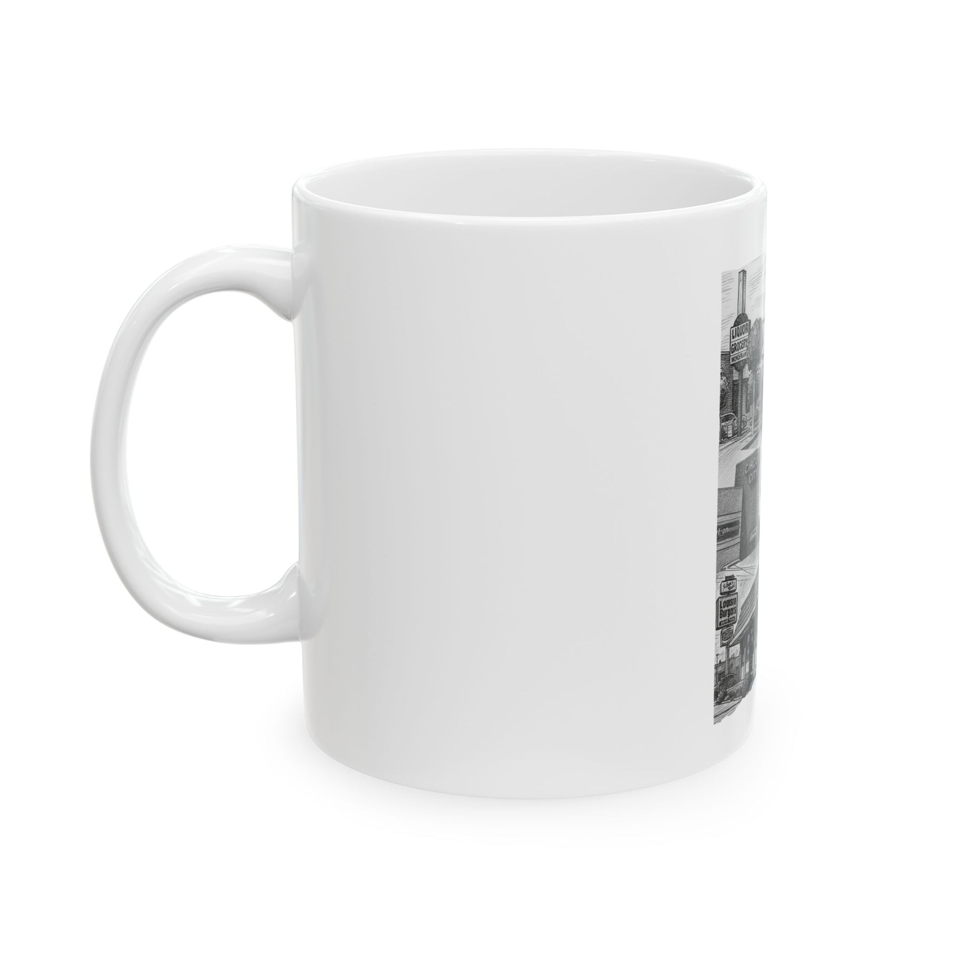 003 - Personalized City-Themed Ceramic Mug | Unique Gift for Coffee Lovers, Custom Drinkware, Home Office Decor, Travel Souvenir, Vintage Style