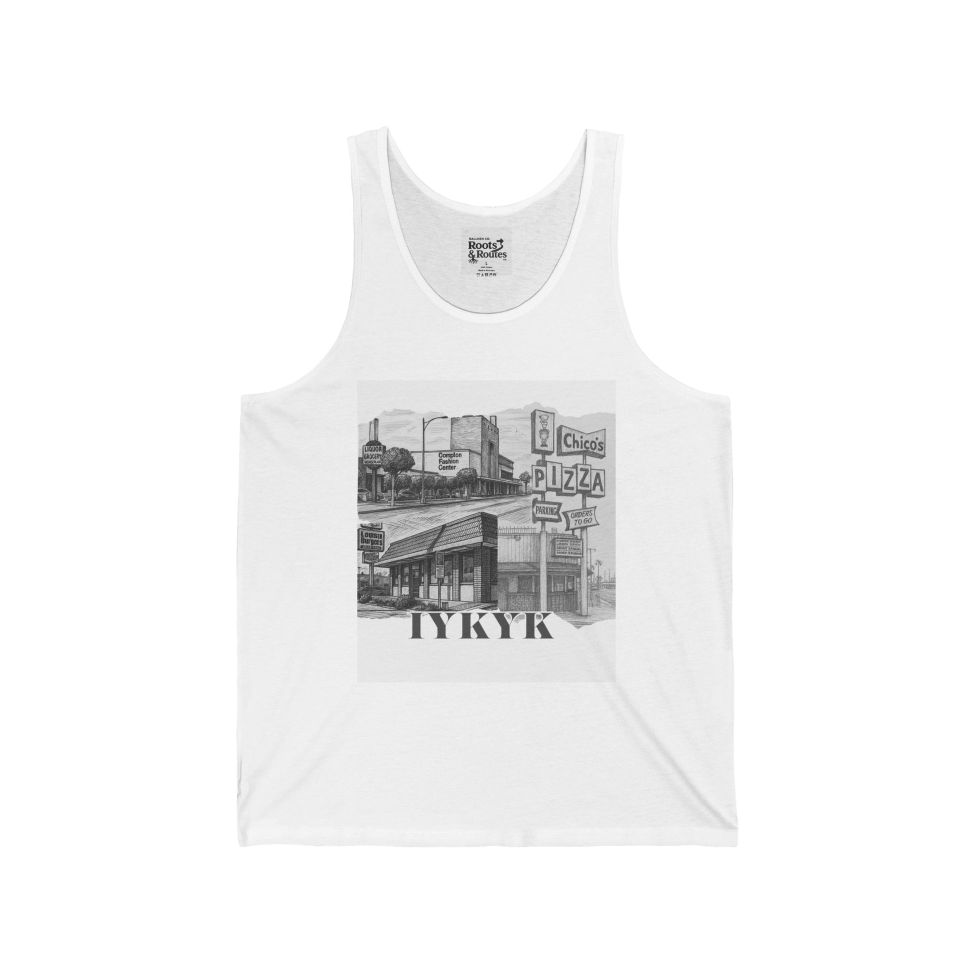 002 - Eastside Graphic Unisex Tank Top, Summer Essential, Graphic Tee, Casual Wear, Gift for Foodies, Streetwear Fashion