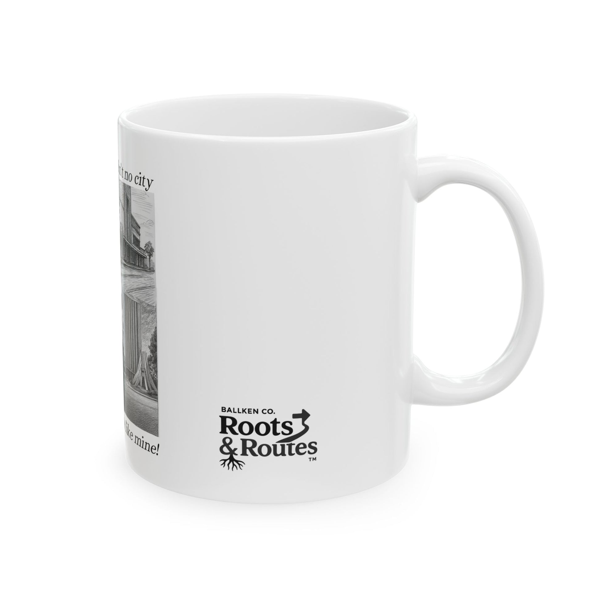 003 - Personalized City-Themed Ceramic Mug | Unique Gift for Coffee Lovers, Custom Drinkware, Home Office Decor, Travel Souvenir, Vintage Style