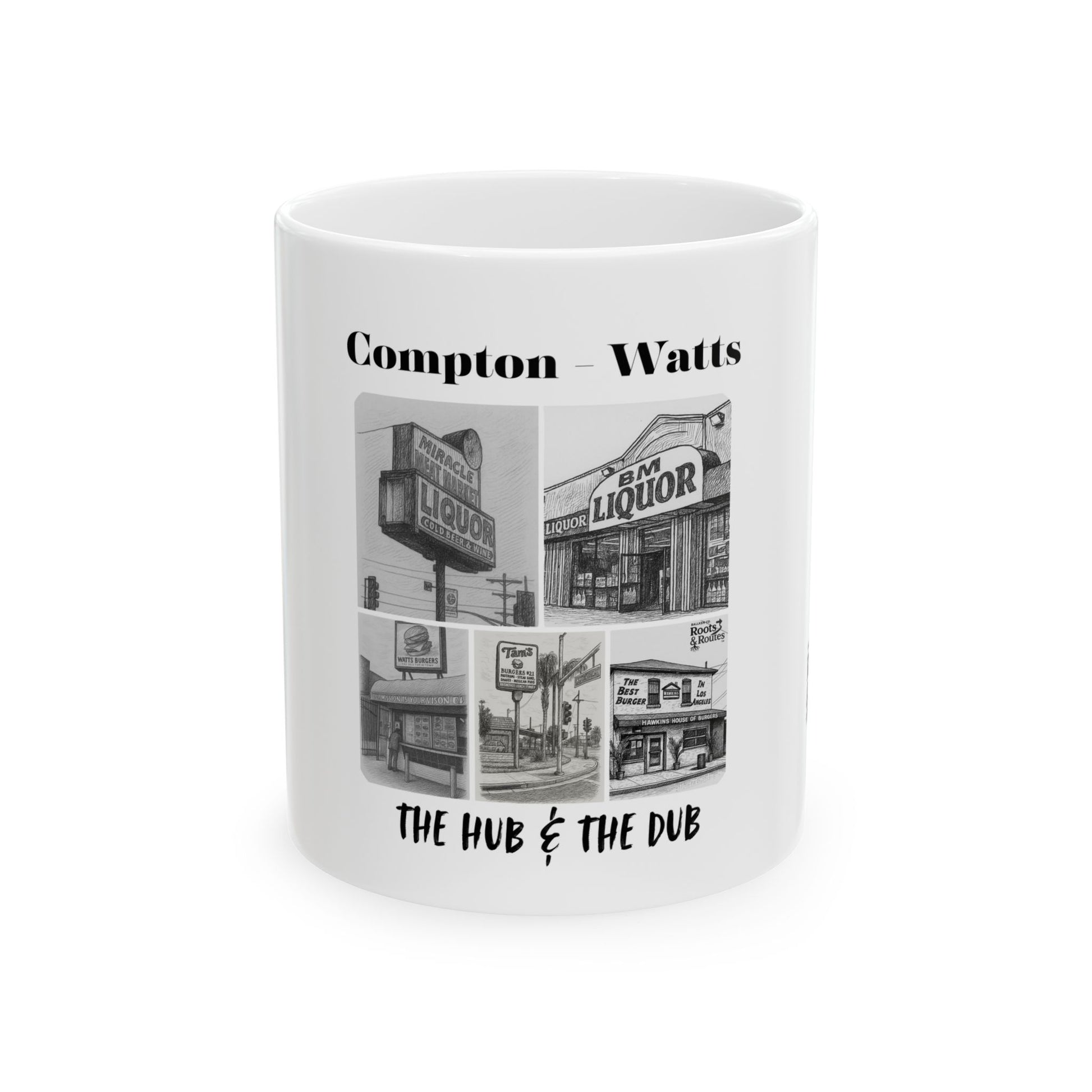 004 - Compton-Watts Ceramic Mug - Urban Art, Coffee Lover Gift, Home Decor, Street Culture, Unique Drinkware