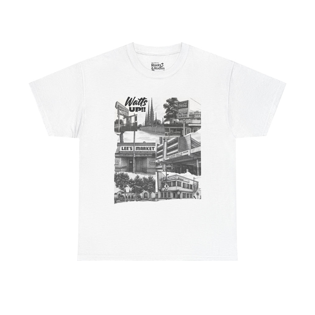 001  Watts 02 Graphic Tee,  Vintage City Culture Shirt, Casual Everyday Wear, Unisex T-shirt