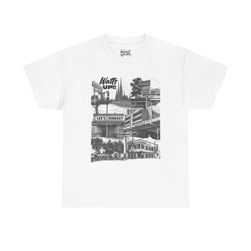 001  Watts 02 Graphic Tee,  Vintage City Culture Shirt, Casual Everyday Wear, Unisex T-shirt