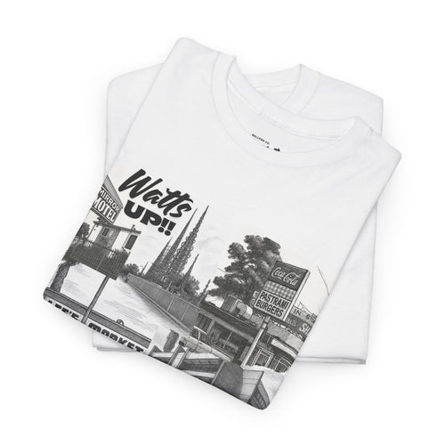 001  Watts 02 Graphic Tee,  Vintage City Culture Shirt, Casual Everyday Wear, Unisex T-shirt